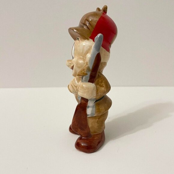 1993 Warner Bros Bugs Bunny and Elmer Fudd Duck Season Salt Pepper Shakers Flaws - Picture 12 of 16